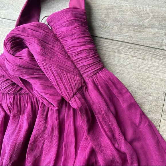 J.  Crew Kylie Pure Silk Bridesmaid Dress in Berry Red - Picture 14 of 15